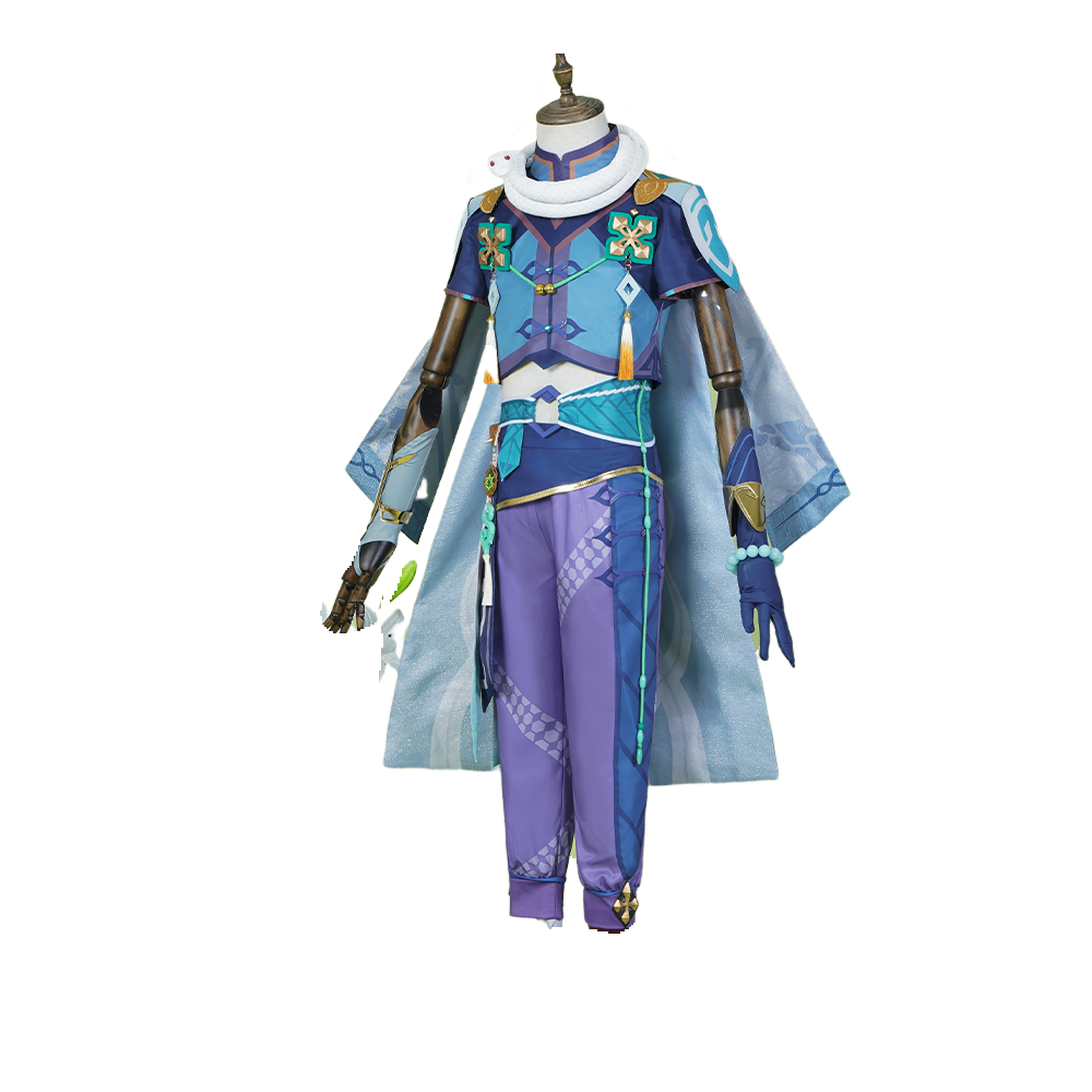 Halloweez Baizhu Cosplay Costume – Become the Enigmatic Character from Genshin Impact - Halloweez