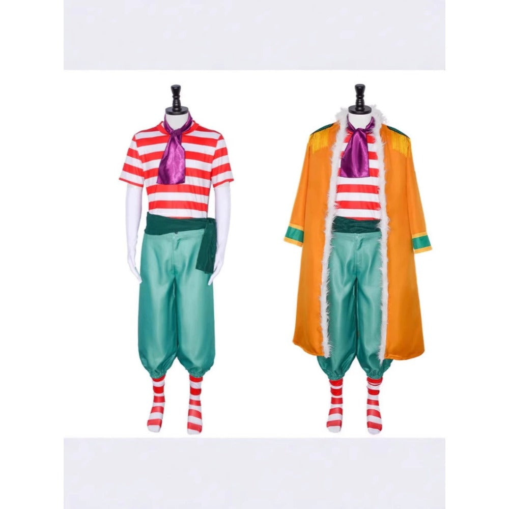 One Piece Buggy the Clown Cosplay Costume for Halloween and Anime Conventions - Halloweez