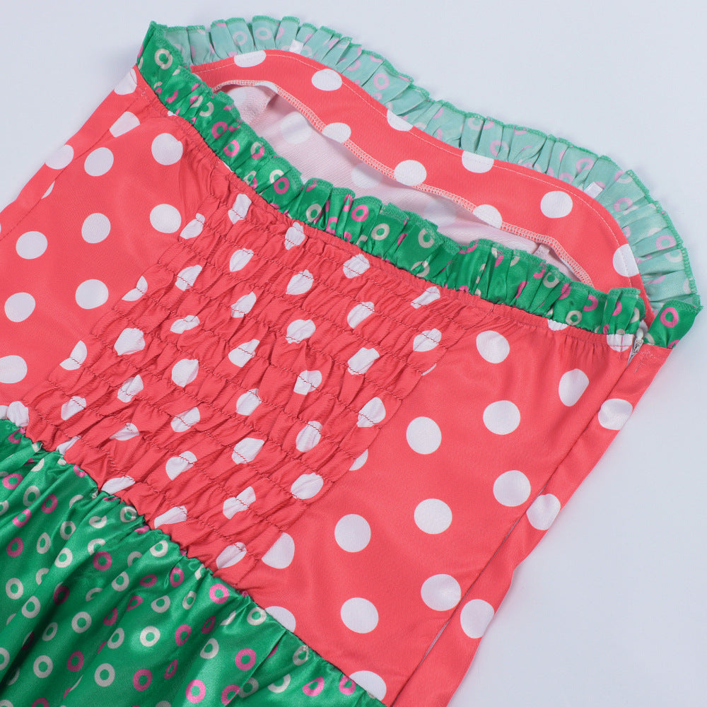 How the Grinch Stole Christmas! Martha May Whovier Red Dot Dress - Halloweez