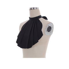 Elegant Halloweez Victorian Jabot Neck Tie - Timeless Black Style