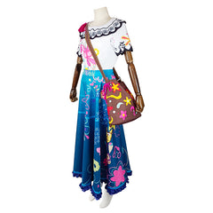 Magic House Cosplay Costume Mirabel Dress with Backpack for Kids and Adults
