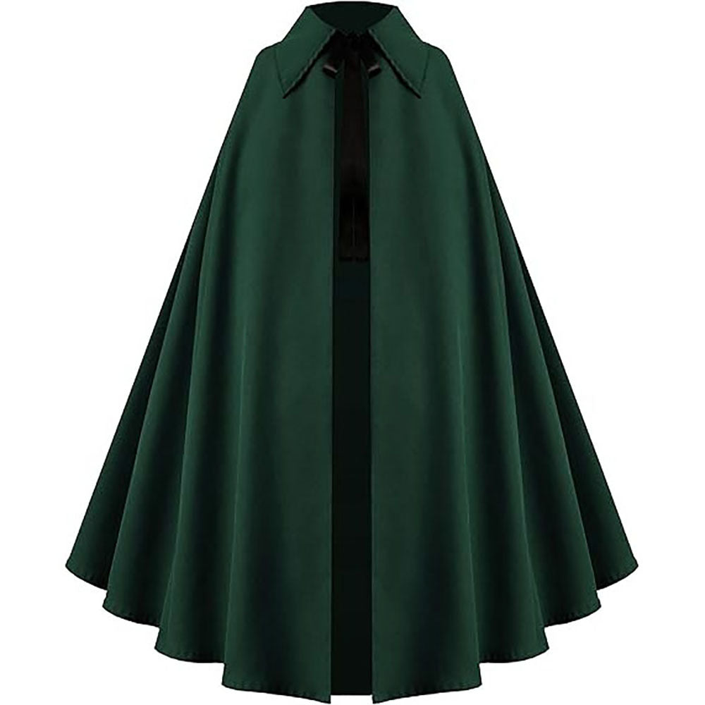 New Medieval Victorian Steampunk Gothic Cape Cloak for Halloween Cosplay - Halloweez