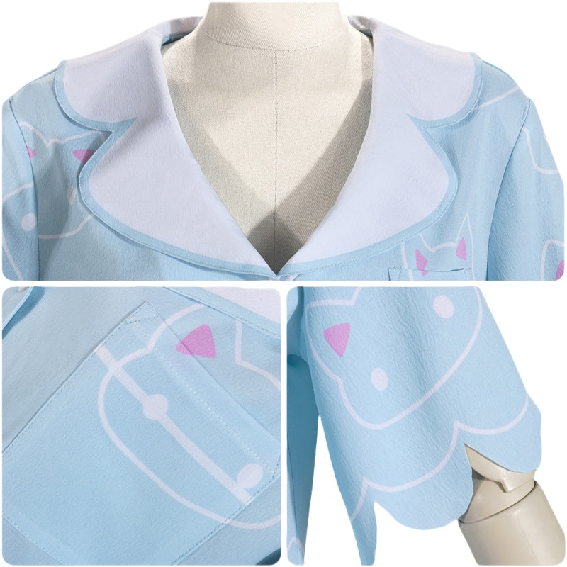 Blue Archive Yuuka Pajama Anime Cosplay Game Costume Women's Pants Set - Halloweez
