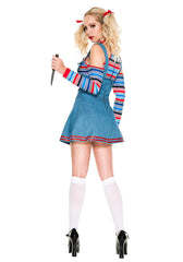 Circus Clown Horror Maid Costume Halloween Cosplay Dress - Halloweez
