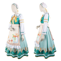 Uma Musume Rice Shower Maid Outfit Anime Cosplay Game Dress Set - Halloweez