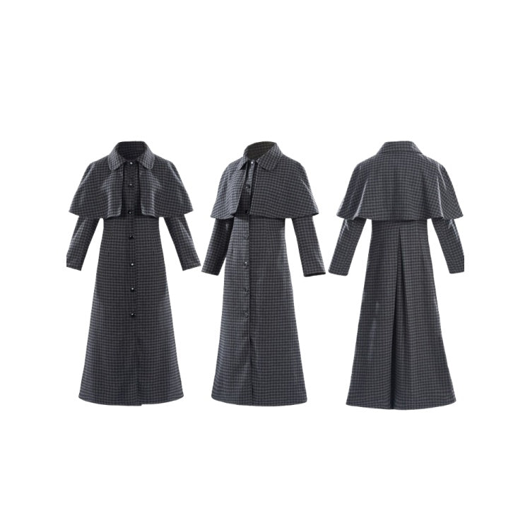 Wednesday Season 2 Cosplay Costume Addams Family Heroine Wool Coat Halloween - Halloweez