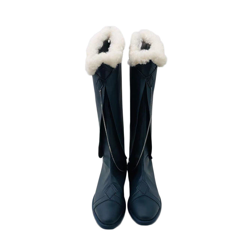 Fatui Harbinger Pantalone Cosplay Shoes for Genshin Impact Anime Conventions - Halloweez