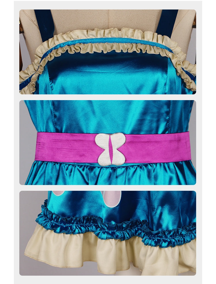 Fluttershy My Little Pony Cosplay Costume Elegant Dress for Stage Performance - Halloweez