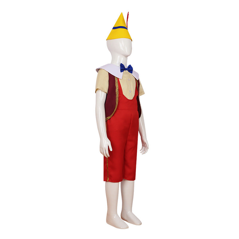 Pinocchio Cosplay Costume for Halloween and Stage Performances