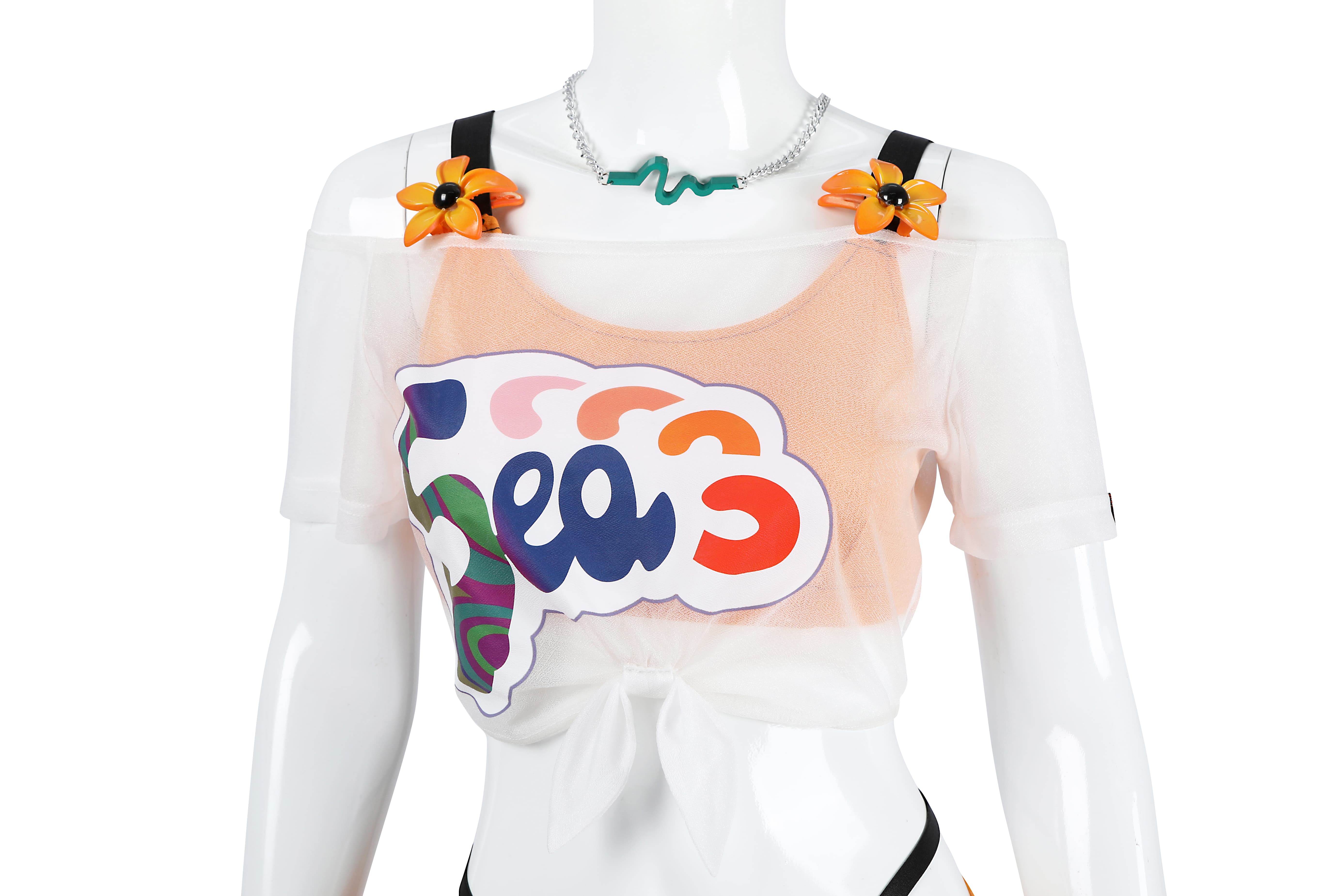 Zenless Zone Zero Ling Summer Sky Swimsuit Cosplay Costume - Game Character Outfit - Halloweez