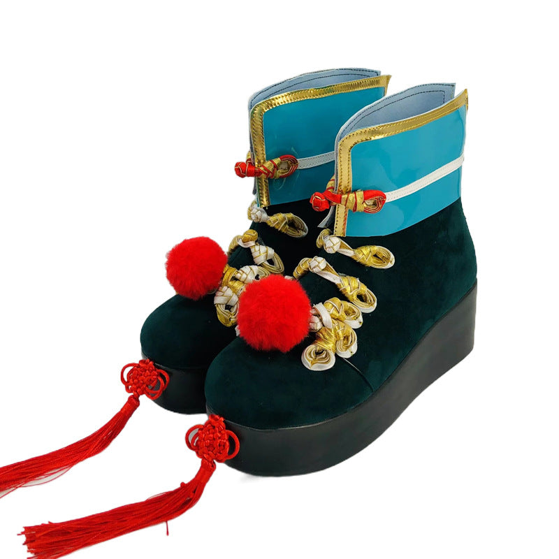 Little Zombie Lolita Cosplay Shoes for Anime Conventions and Performances - Halloweez