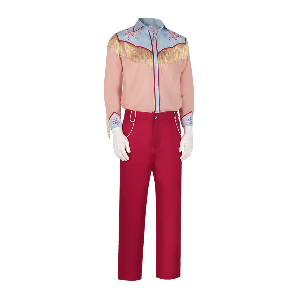 Back to the Future 3 Marty McFly Western Cowboy Cosplay Costume for Halloween and Stage Performances - Halloweez