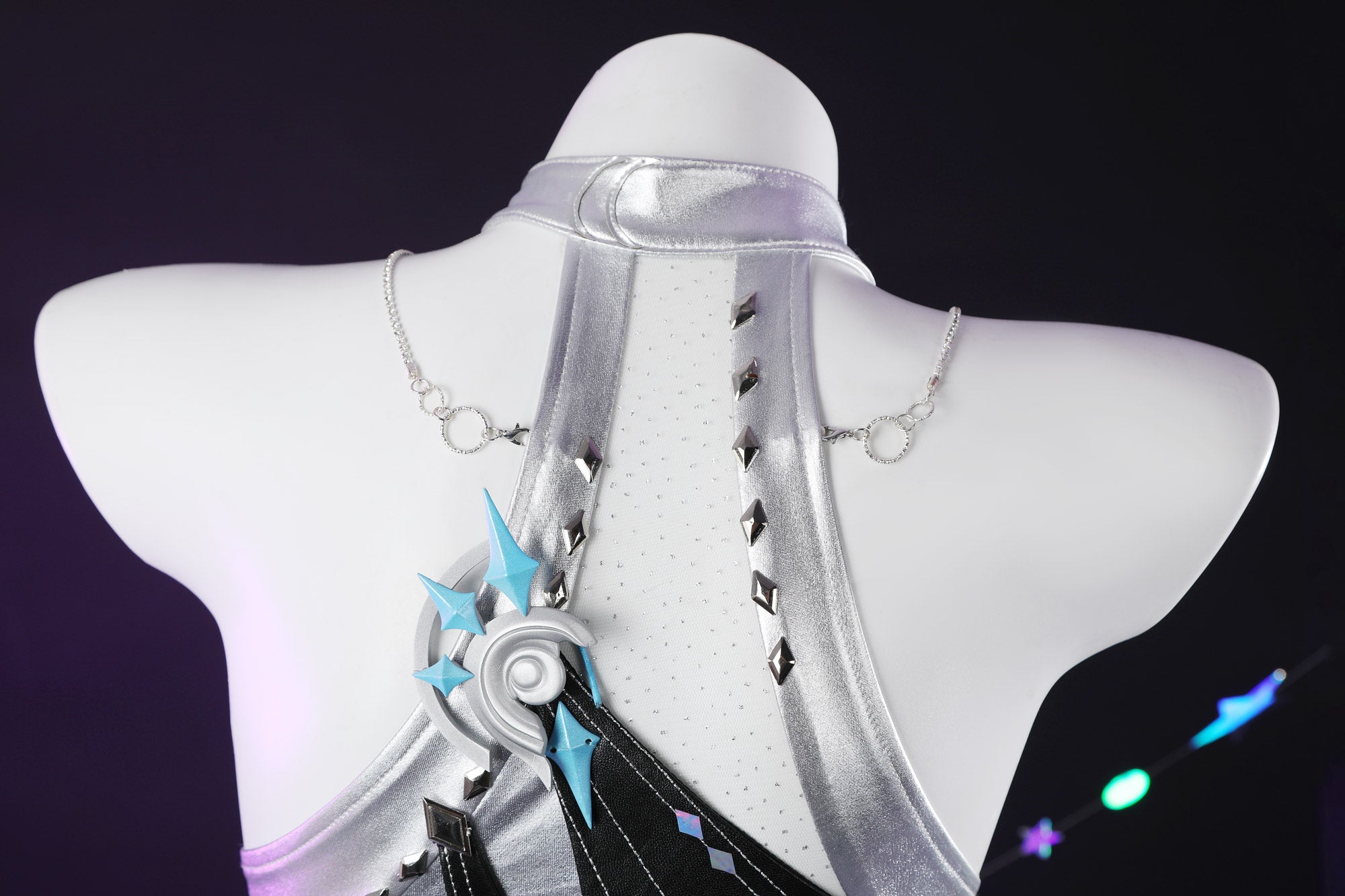 NARAKA: BLADEPOINT Blue Dream Soundwave Series Band Lead Singer Cosplay Costume - Halloweez