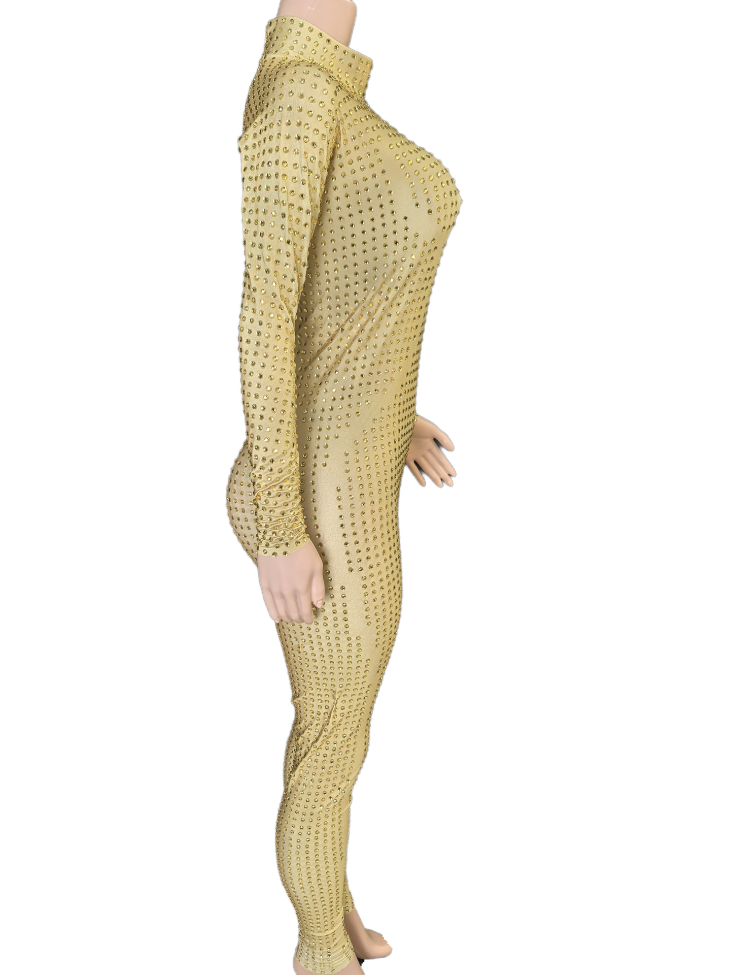 Crystal Pole Dance Bodysuit Sexy Elegant Slimming Stage Performance Costume for Women Party Wear - Halloweez