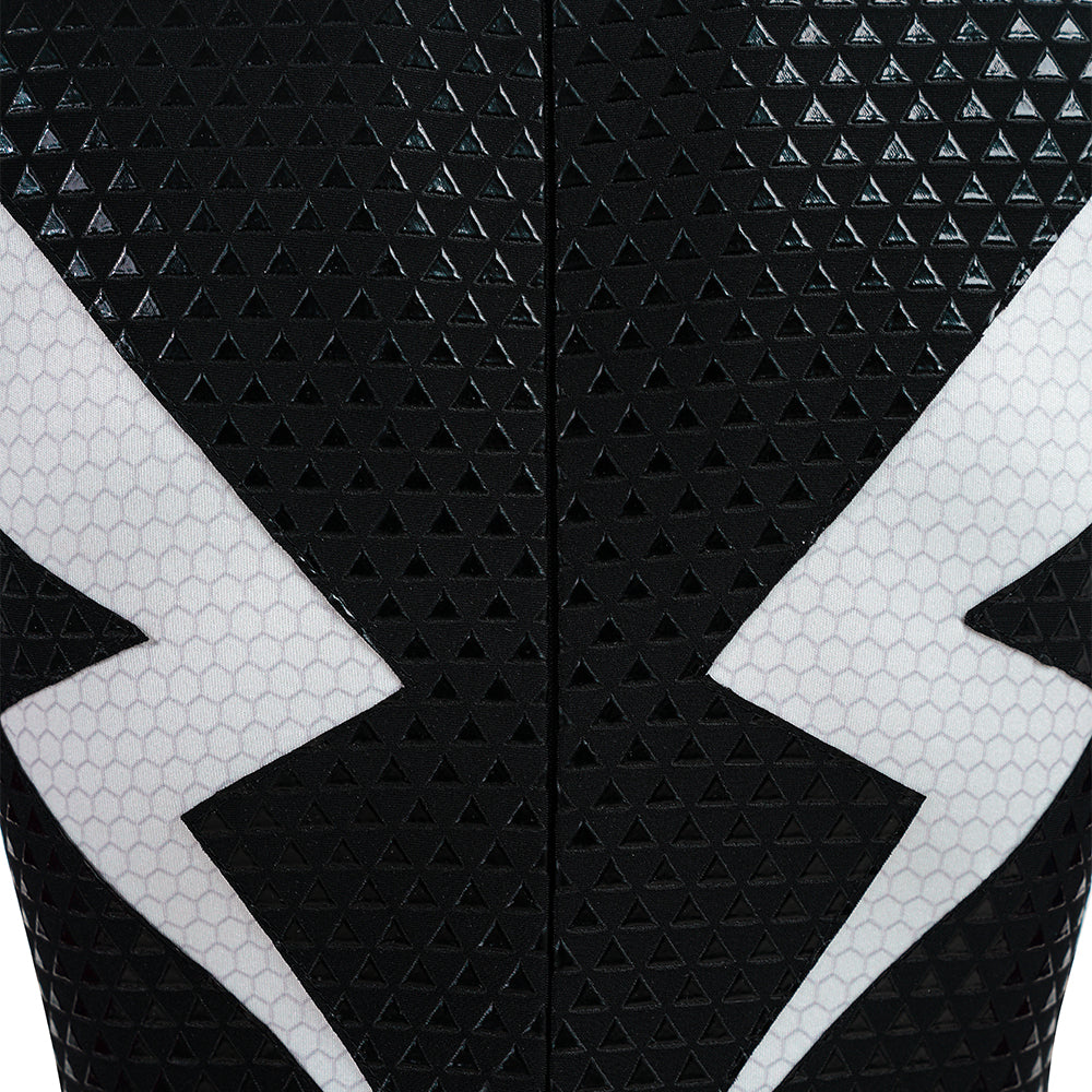Upgraded Gwen Stacy Spider-Verse Cosplay Outfit, Color Block Embossed Full Set, Customizable Shoes - Halloweez