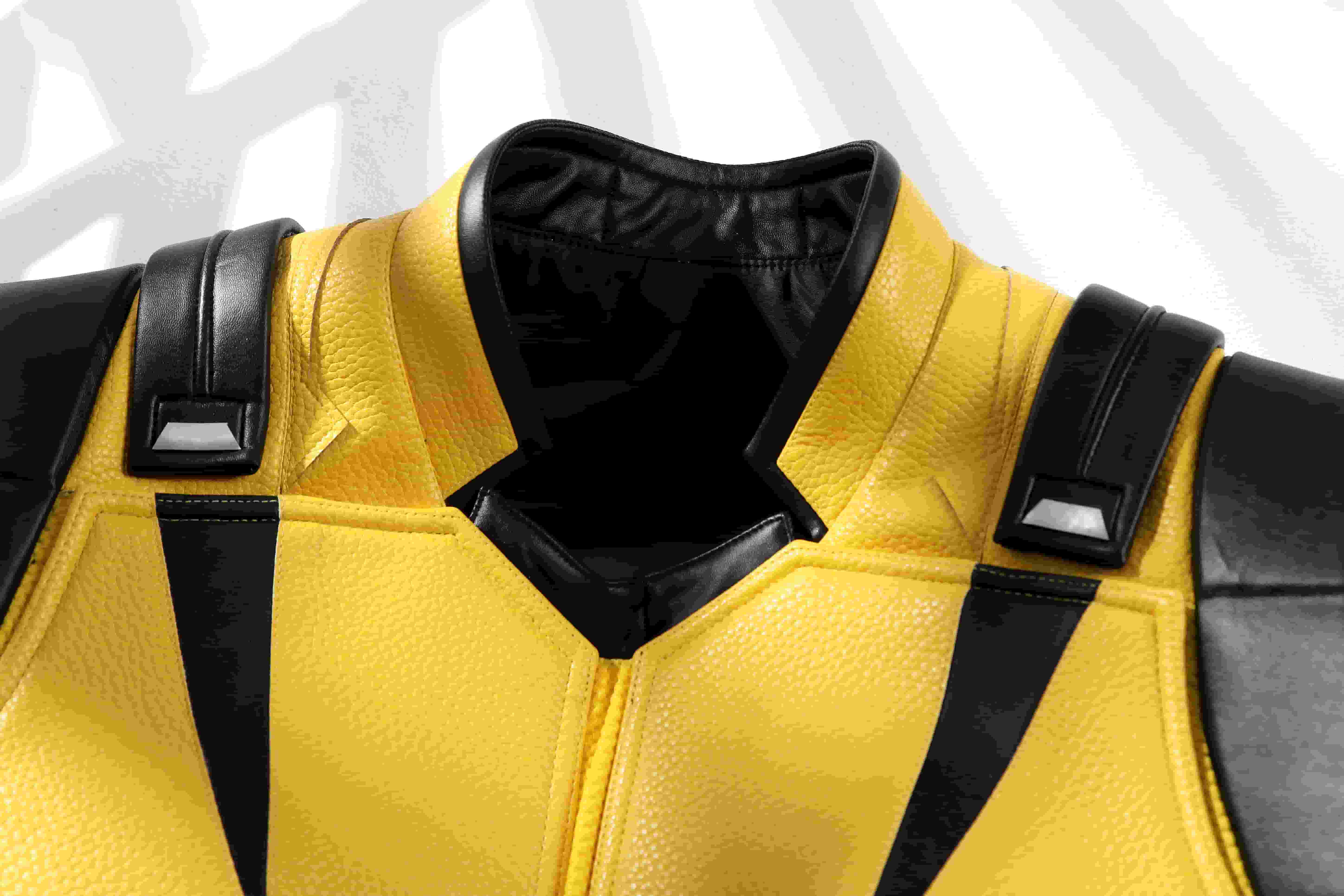 Marvel Wolverine Classic Yellow Suit Full Set Cosplay Costume, X-Men Superhero Outfit for Men - Halloweez