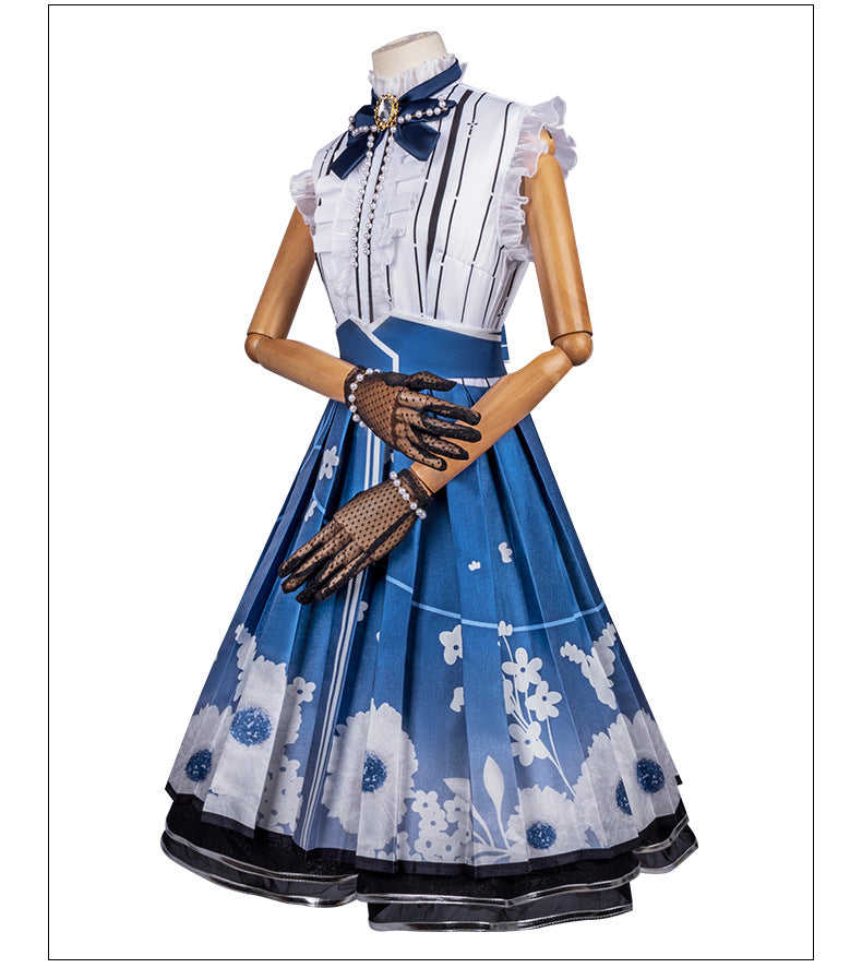 2D Anime Infinite Warmth Flying Flower's Memory Light Cosplay Costume for Women - Halloweez