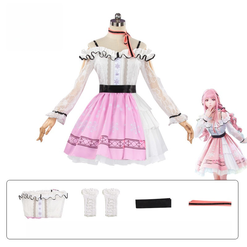 Infinity Nikki Pink Dress Cosplay Costume - Open World X Dress-up Adventure Anime Outfit - Halloweez