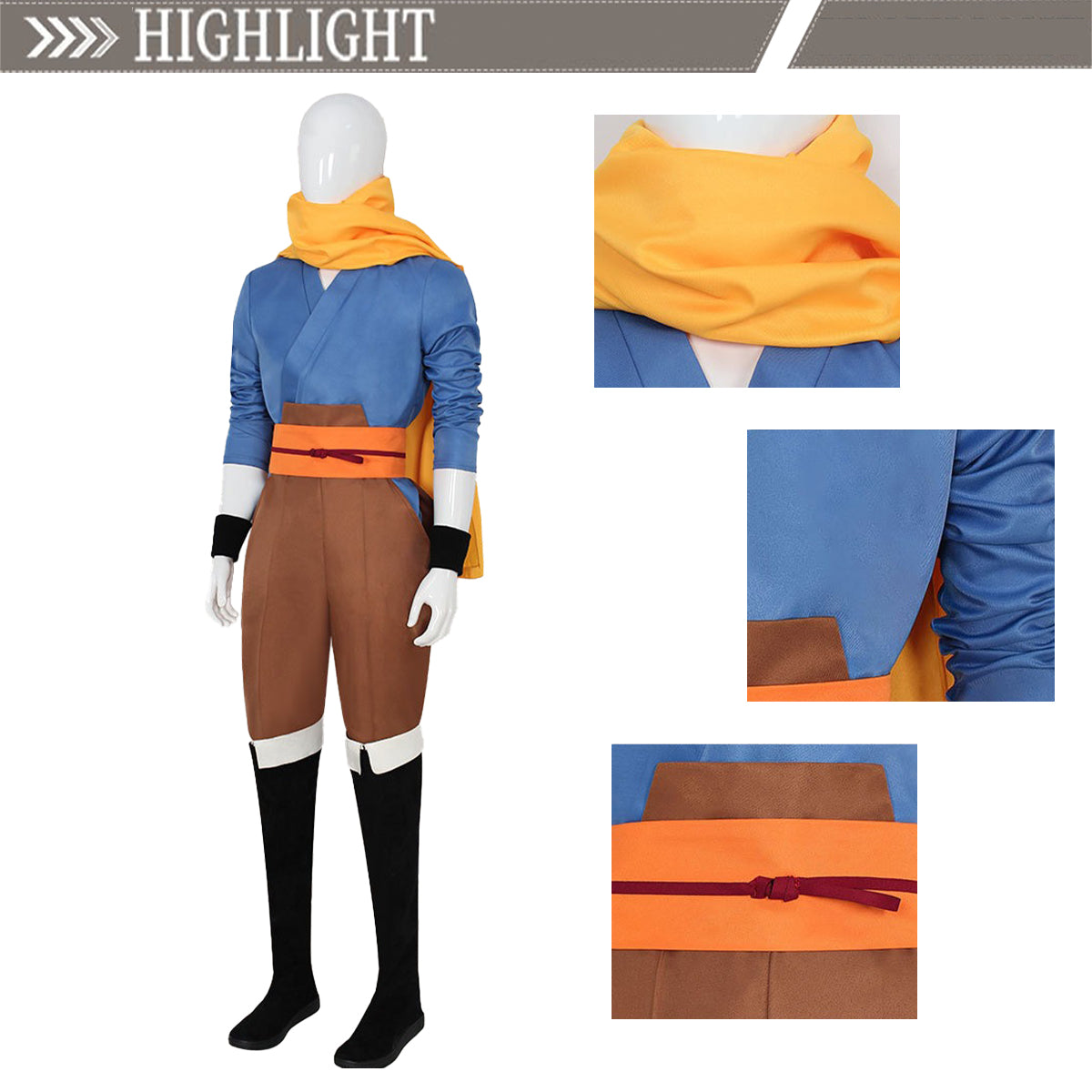 Yomi no Tsugai Yuru Japanese Kimono Full Set Halloween Cosplay Costume - Halloweez