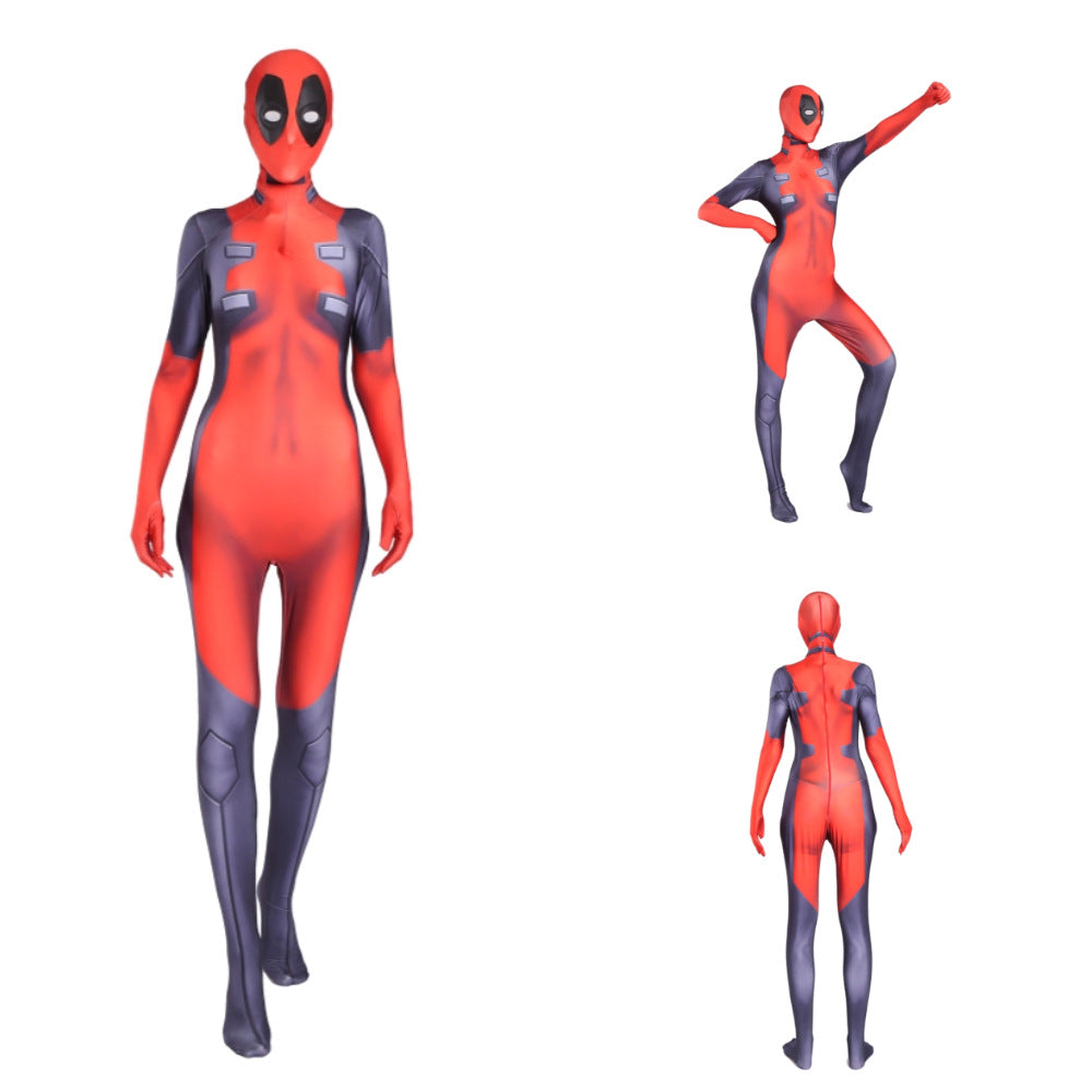 Deadpool and Wolverine Cosplay Costume Anime Tight Suit for Deadpool 3 Movie - Halloweez