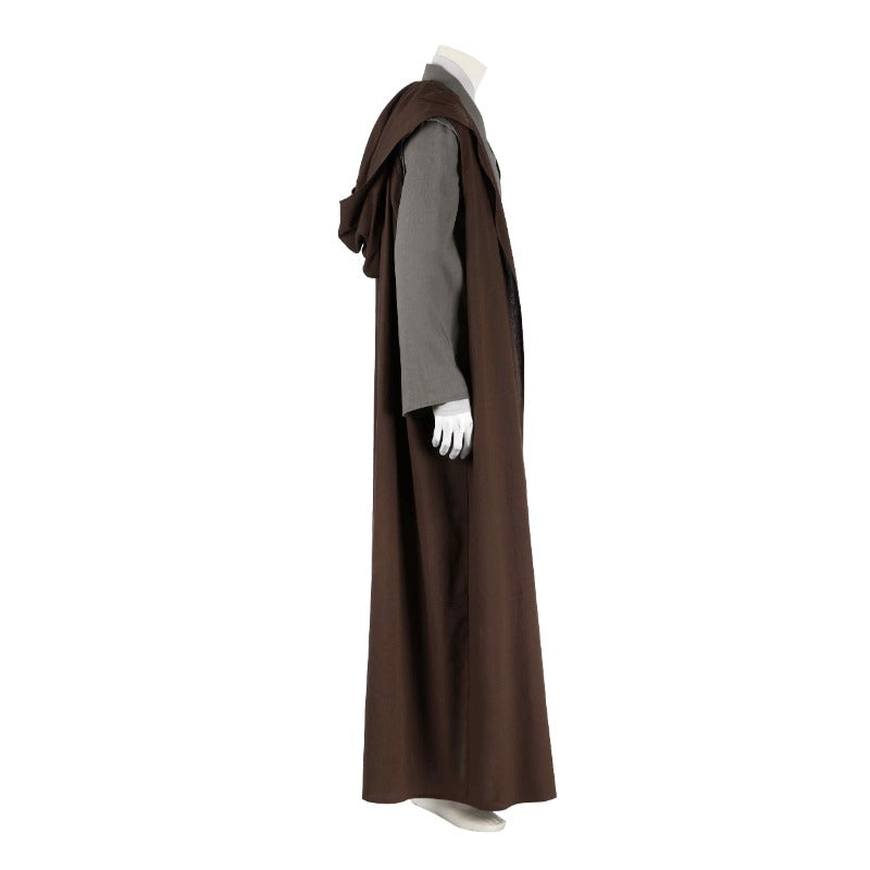 Halloweez Obi-Wan Kenobi Cosplay Costume - Complete Jedi Knight Set for Halloween & Carnival