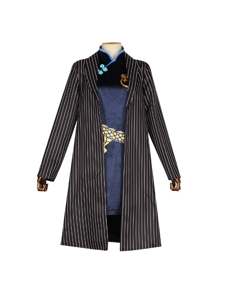 Blue Archive Hifumi Cosplay Costume - Blue Archive碧蓝档案蔚蓝cos服妃咲COSPLAY旗袍西裝外風衣服套裝 - Halloweez