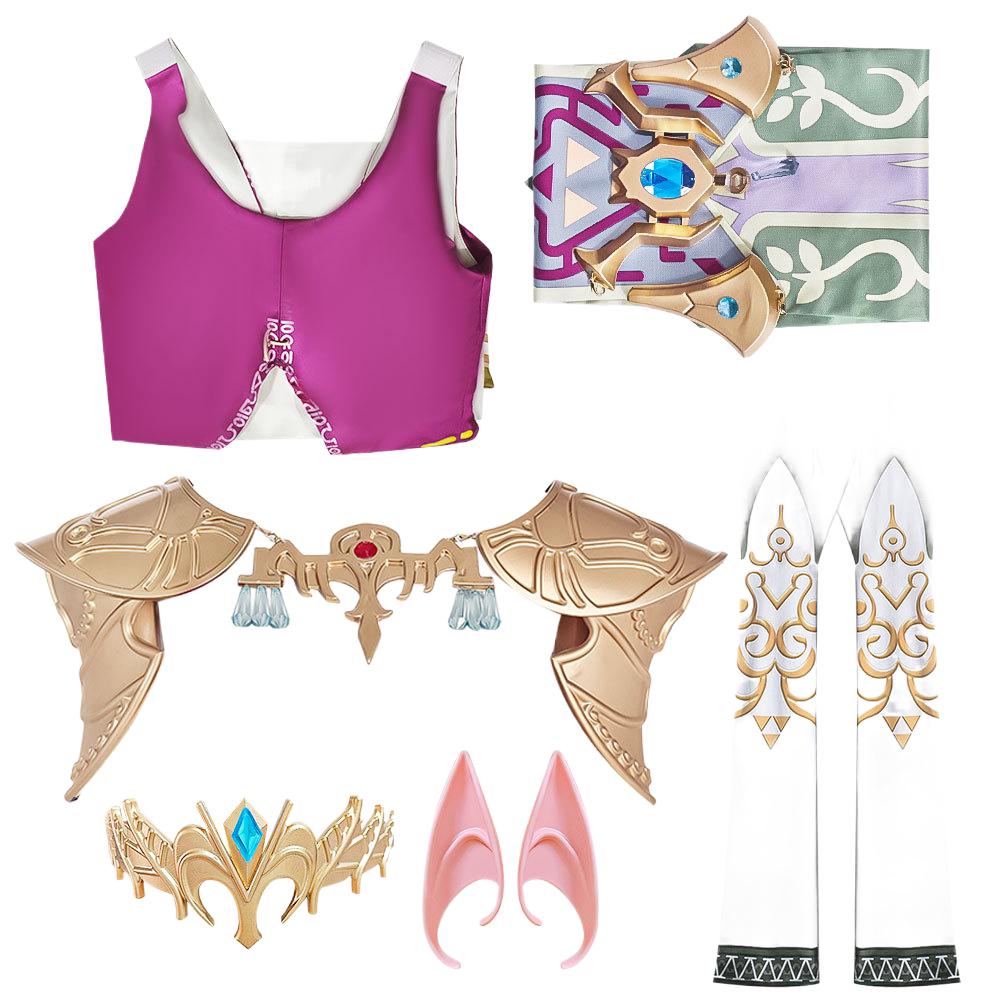 Twilight Princess Zelda Cosplay Costume - The Legend of Zelda: Twilight Princess Game Dress for Halloween - Halloweez