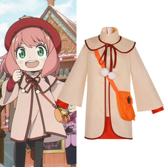 SPY×FAMILY CODE: White Anya Forger Cosplay Costume Full Set with Bag - Halloweez