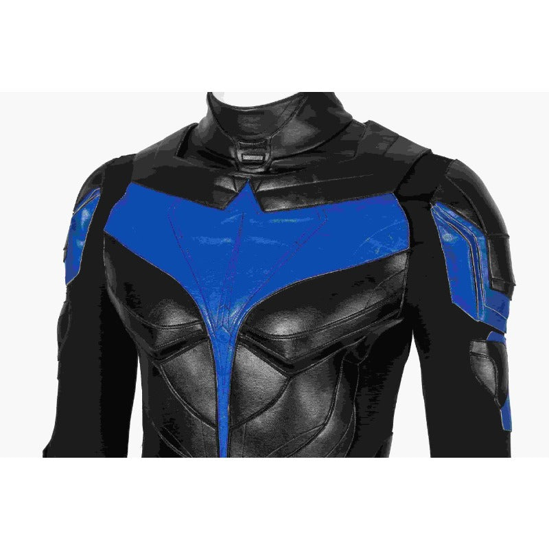 Disfraz de Cosplay de cuero PU de Nightwing para Halloween para un estilo de fiesta y Halloween inigualable