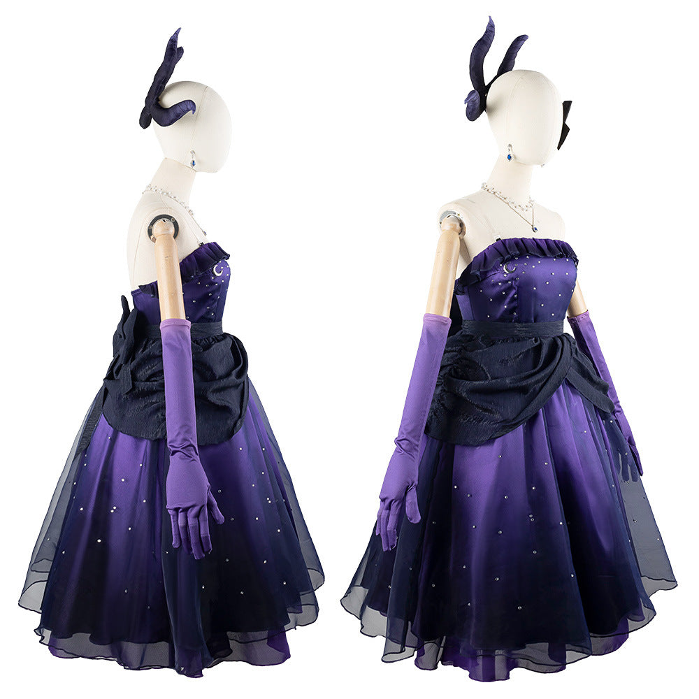 Blue Archive Hina Purple Dress Anime Cosplay Costume for Fans - Halloweez