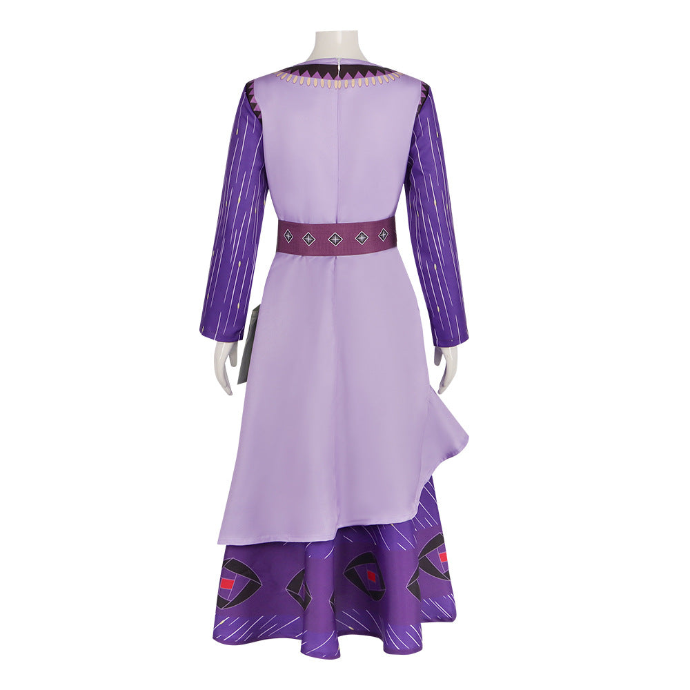 Wish Asha Princess Stage Performance Costume Children's Dress Halloween Cosplay Outfit - Halloweez