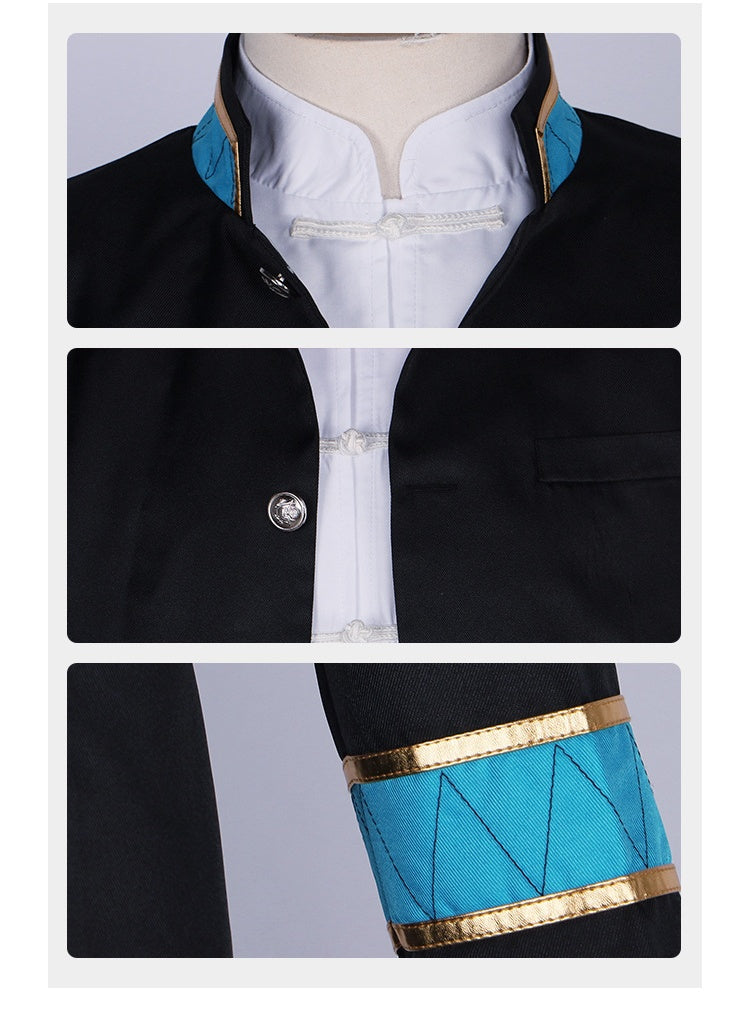 Windproof Boys cosplay costume Wind Chime High School Uniform Cosplay Bad Boy Outfit for Sakura Haruka, Suo Hayate - Halloweez