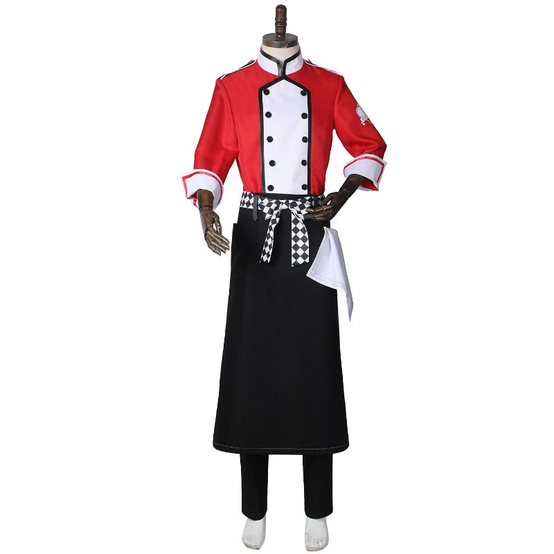 Halloweez Exclusive NRC Chef Riddle Rosehearts Cosplay Costume Set for Halloween