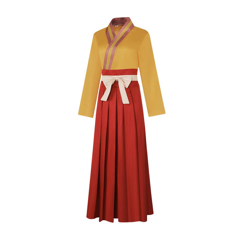 Japanese Anime Ninja Cosplay Costume Hyuga Hanabi Kimono 2D Anime Role-Playing Outfit
