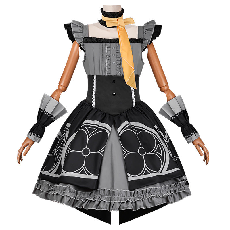 Blue Archive Iroha Mari Cosplay Costume Anime Maid Dress for Female - Halloweez