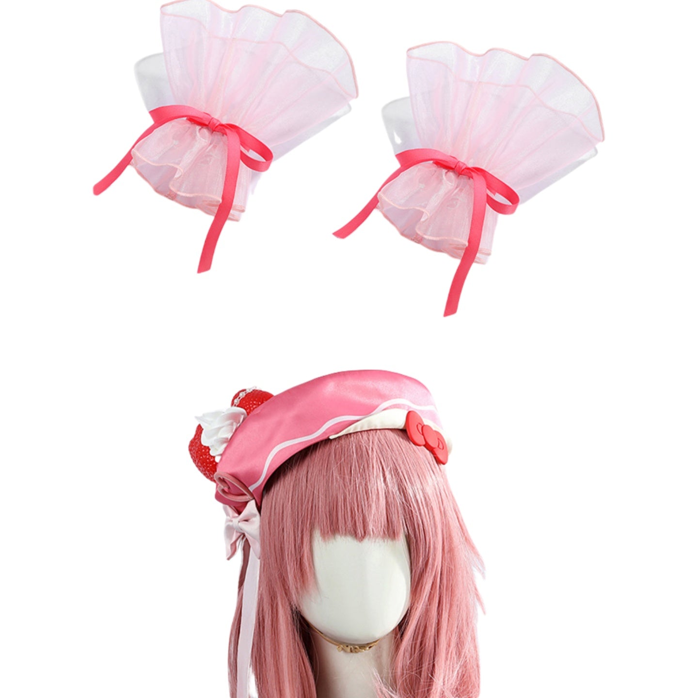 Shugo Chara! Sanrio Official Amu Hinamori Lolita Cosplay Costume - Halloweez