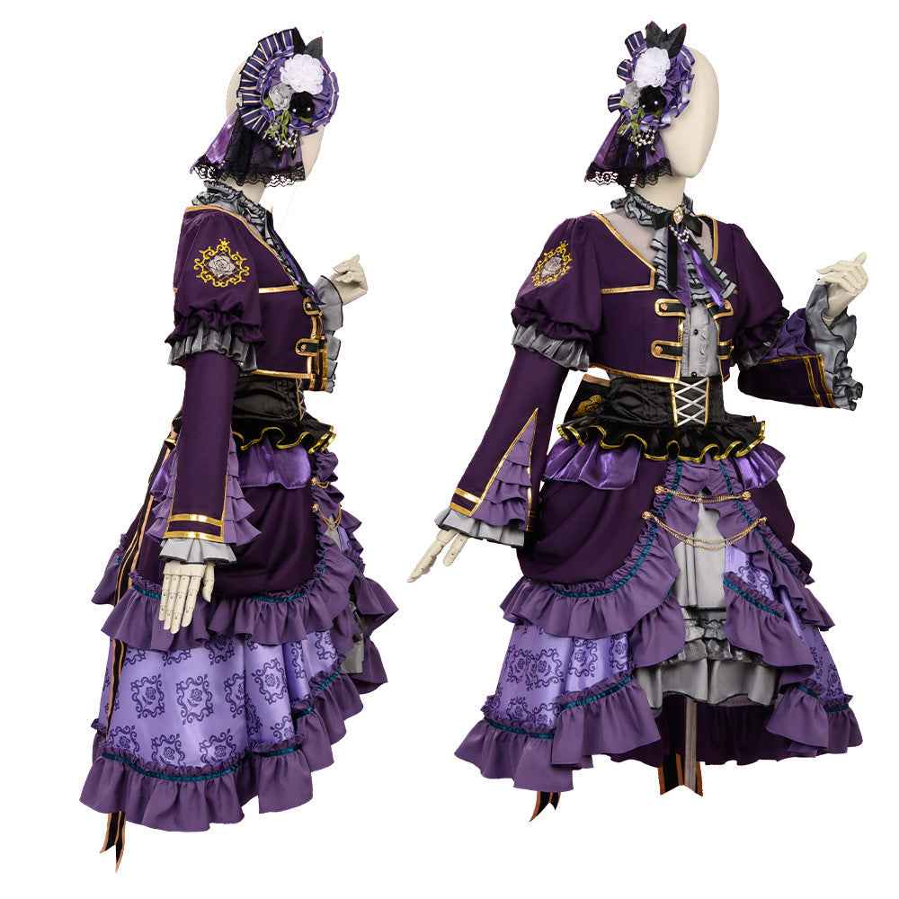 Bangdream Roselia Platinum Rinko 2D Cos Anime Game Costume Women's Outfit - Halloweez