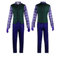Dark Knight DC Joker Heath Ledger Cosplay Costume - Joker Suit Batman Men Halloween Performance Suit - Halloweez