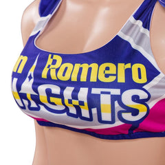 Halloweez Juliet Starling Cosplay Outfit - Lollipop Chainsaw Sexy Top and Skirt Set for Women - Halloweez