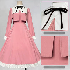 Cardcaptor Sakura Tomoyo Daidouji Pink Dress Cosplay Costume
