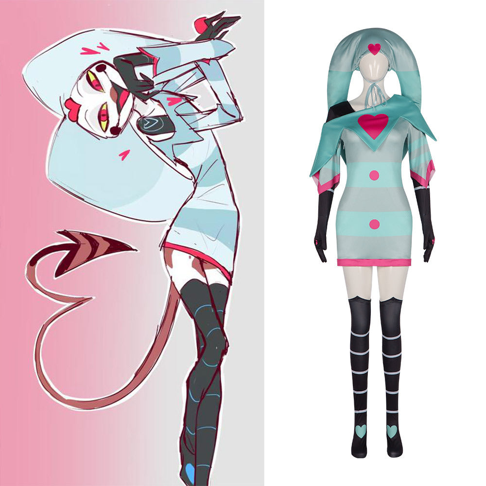Hell Hotel Fizzarolli Cosplay Costume Hazbin Hotel Fizzarolli Dress Stage Performance Clothing