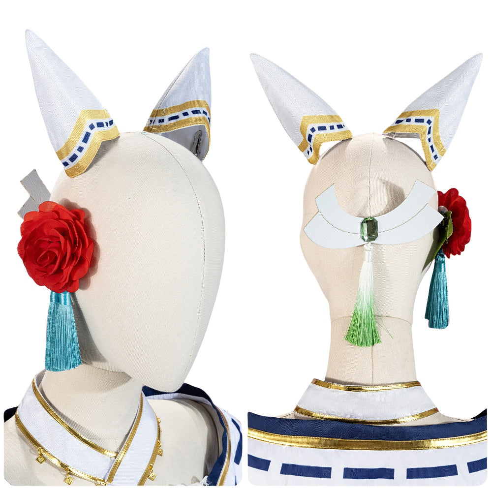 Uma Musume: New Year Satono Diamond 2D Cosplay Anime Game Costume Women's Kimono Set - Halloweez