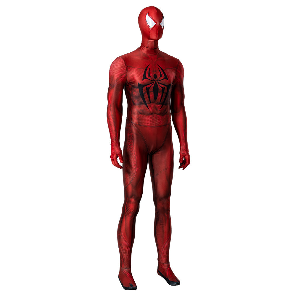 Halloweez Scarlet Spider Cosplay Costume - Authentic Spider-Man: Across the Spider-Verse Outfit