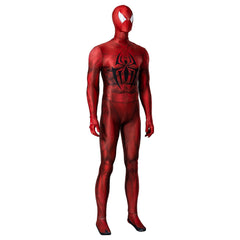 Halloweez Scarlet Spider Cosplay Costume - Authentic Spider-Man: Across the Spider-Verse Outfit