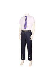 Genshin Impact Kamisato Ayato Cosplay Costume Full Set - Xicha Collab Anime Outfit for Men - Halloweez