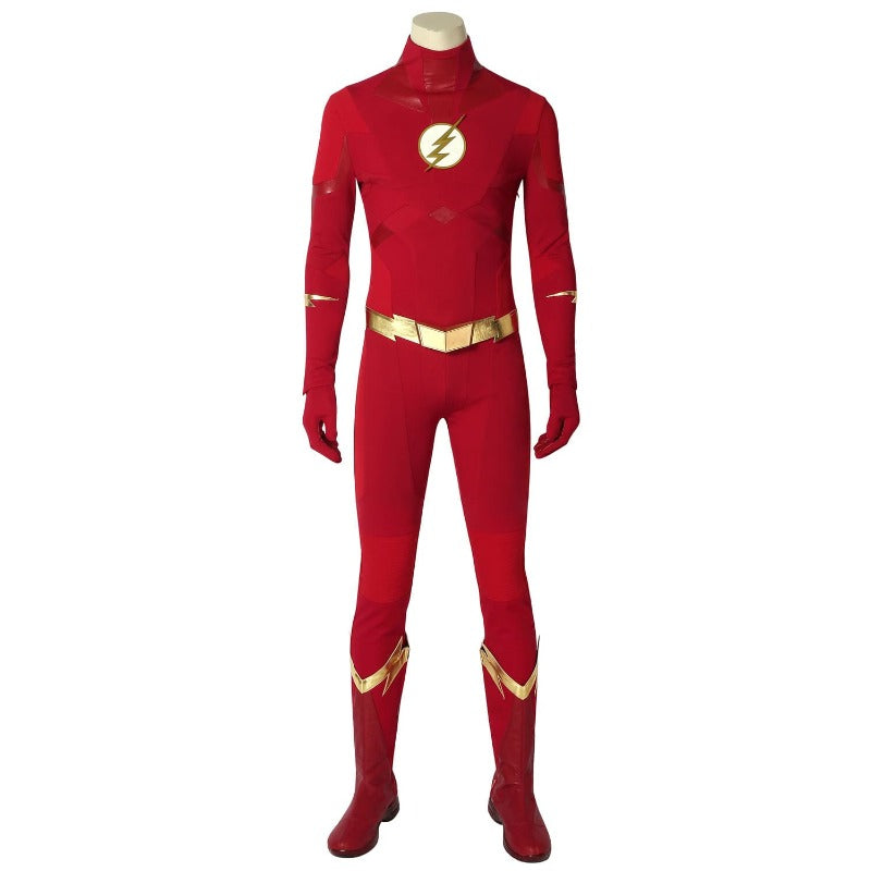 Embrace Your Inner Speedster with the Halloweez Barry Allen Flash Jumpsuit - Season 8 Inspired