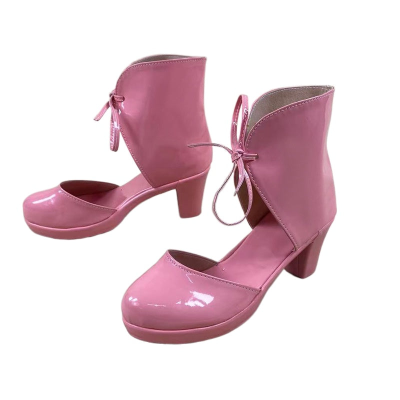 1732 Magical Girl and Former Enemy Shinmori Byakuya Cosplay Shoes for Anime Conventions - Halloweez