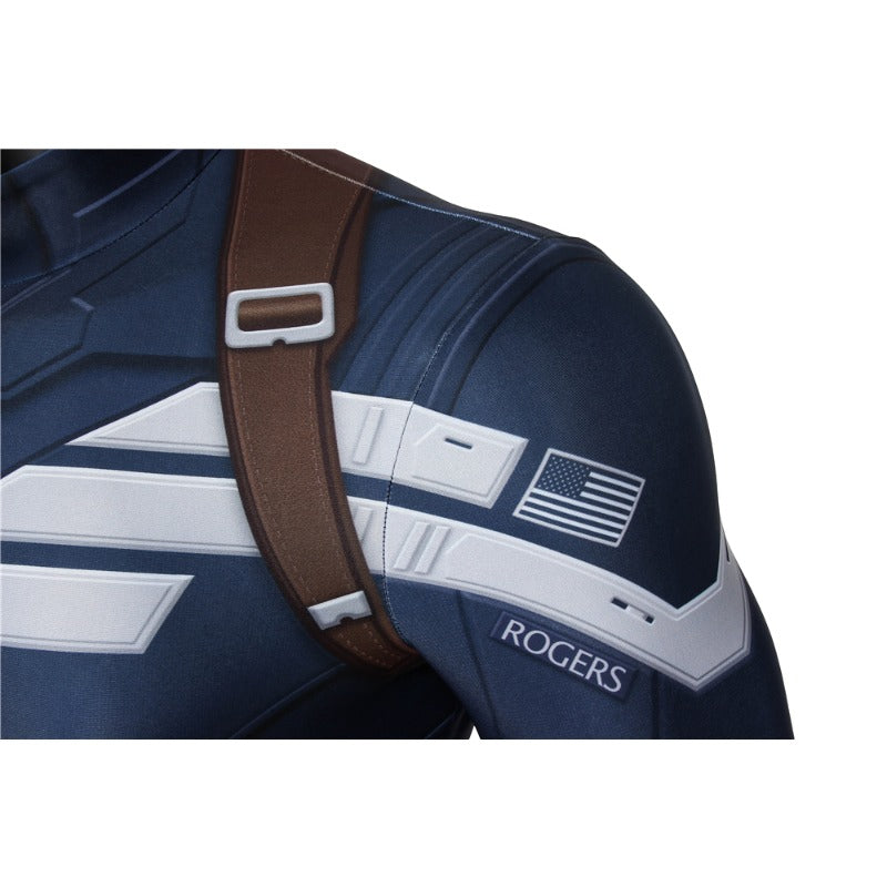 Halloweez Captain America Winter Soldier Digital Printed Cosplay Costume for Enthusiasts & Events