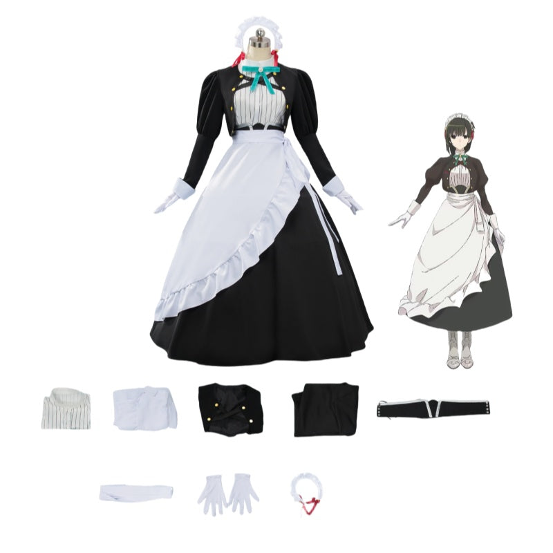 Popular Film and TV Assassin Maid Underworld Miss Cosplay Costume Role-playing Maid Outfit - Halloweez