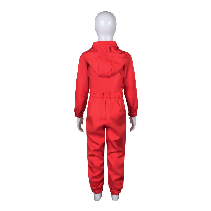 New Halloween Money Heist Korean Version Cosplay Dali Jumpsuit Paper House Movie Same Cos Costume - Halloweez